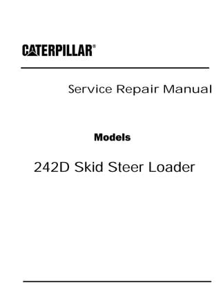 caterpillar skid steer 242d|cat 242d manual.